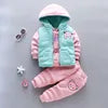 Girls' & Baby Boys' Korean-style Three-Piece Fleece Milk Silk Casual Outfit for 0-3 Years Old Children Fall Winter