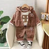 2026 Autumn New Baby Three-Piece Set of Girls' Sweet Clothing and Boys' Suit Featuring Cute Cartoon Pattern for Children