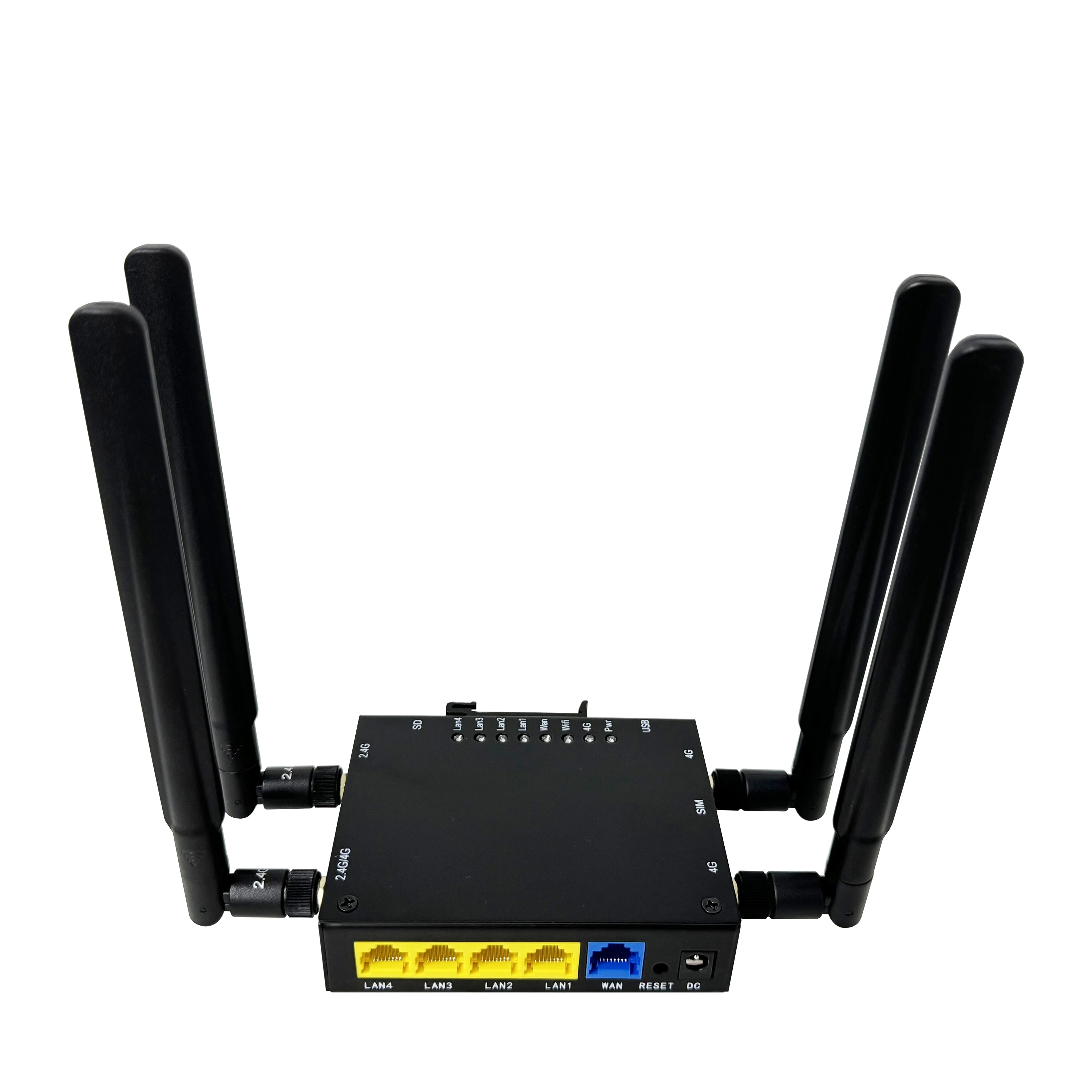 WL286 Industrial LTE 4G WiFi Router USB 300Mbps, 1 WAN 4 LAN Port, Customizable Logo