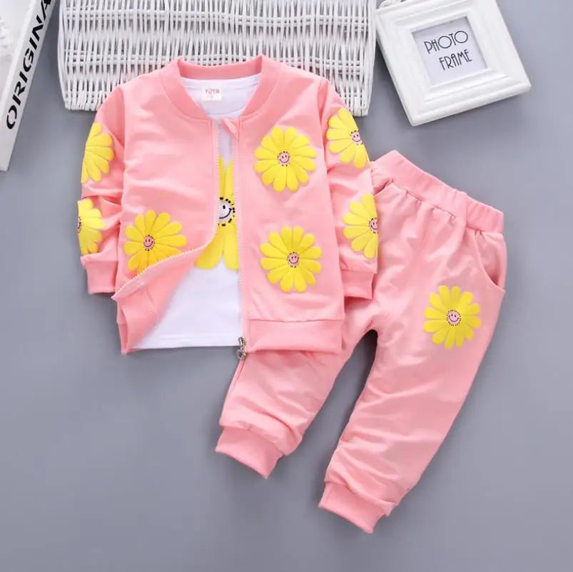 2026 New Baby Boys Girls Christmas Cartoon Winter Hooded Plush Warm Vest Coat+Sweatshirt+Pants 3Pcs Infant Children Sports Suit