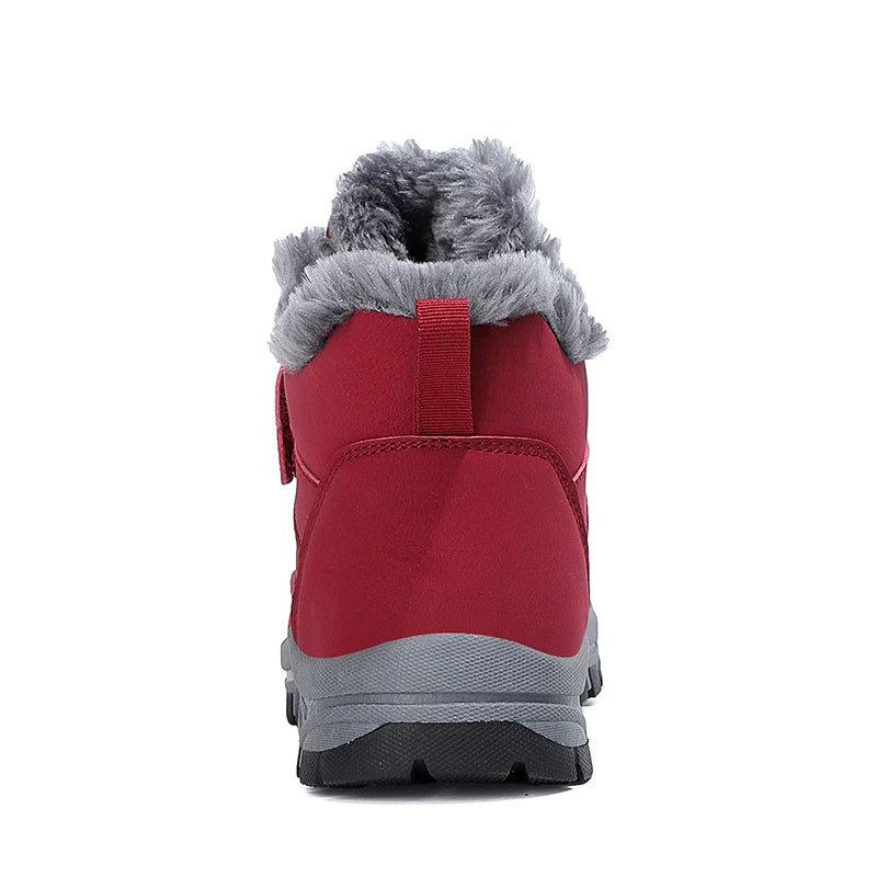 Walk Winter Thickened Fleece Cotton Padded Warm Shoes Snow Shoes Women's Men's Sneakers Track Trail Running Outdoor Unisex