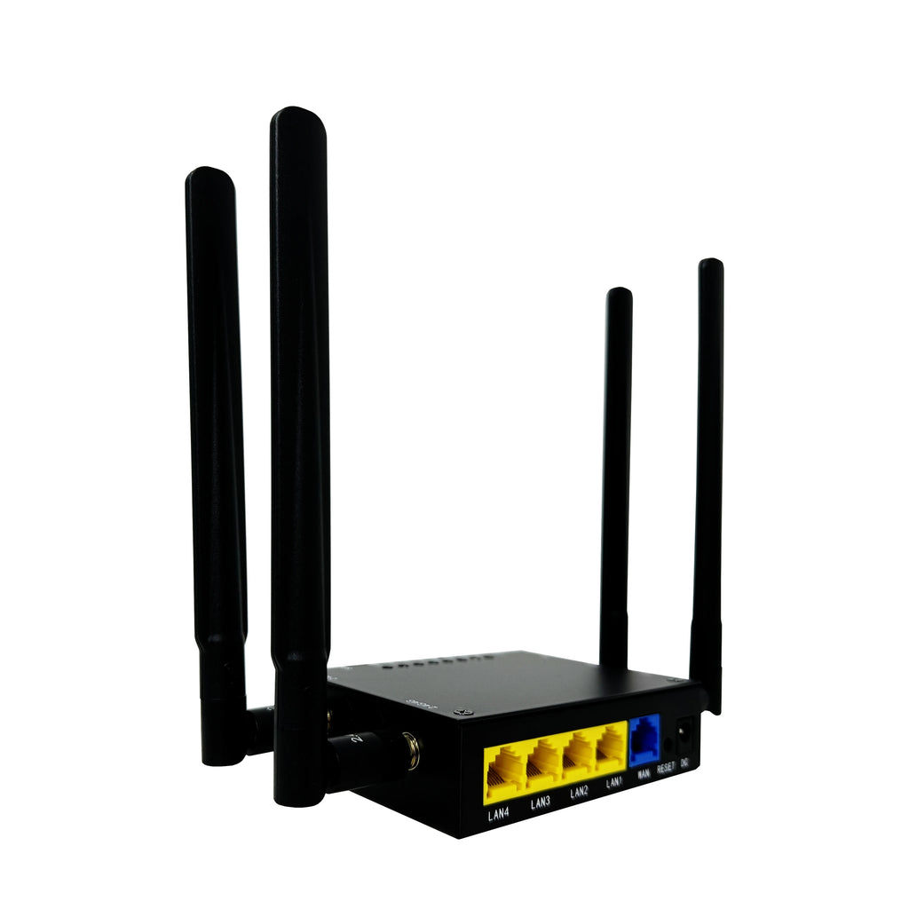 WL286 Industrial LTE 4G WiFi Router USB 300Mbps, 1 WAN 4 LAN Port, Customizable Logo