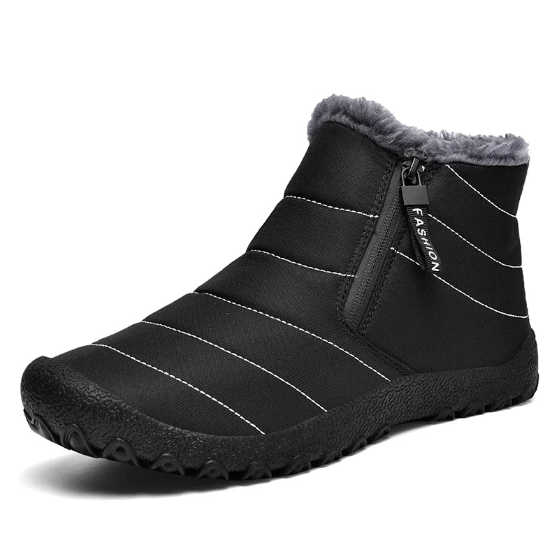 New High Quality Ladies Western Boots Slip-on Winter Warm Shoes Plush Outdoor -20 Women Fur Zip Boot Low Price Big Size 39-46