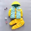 Girls' & Baby Boys' Korean-style Three-Piece Fleece Milk Silk Casual Outfit for 0-3 Years Old Children Fall Winter