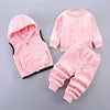 2026 Autumn New Baby Three-Piece Set of Girls' Sweet Clothing and Boys' Suit Featuring Cute Cartoon Pattern for Children
