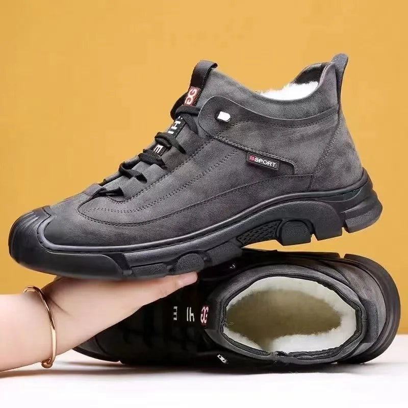 Custom Fashion Sneakers for Men Casual Walking Style Winter New Warm Shoes Men