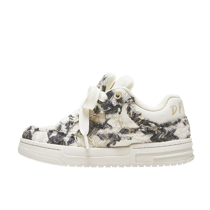 Two-Layer Cowhide Lace-Up Loafers Distressed Style Head Stitching Inspired Height-Increasing Wear-Resistant Rubber Outsole