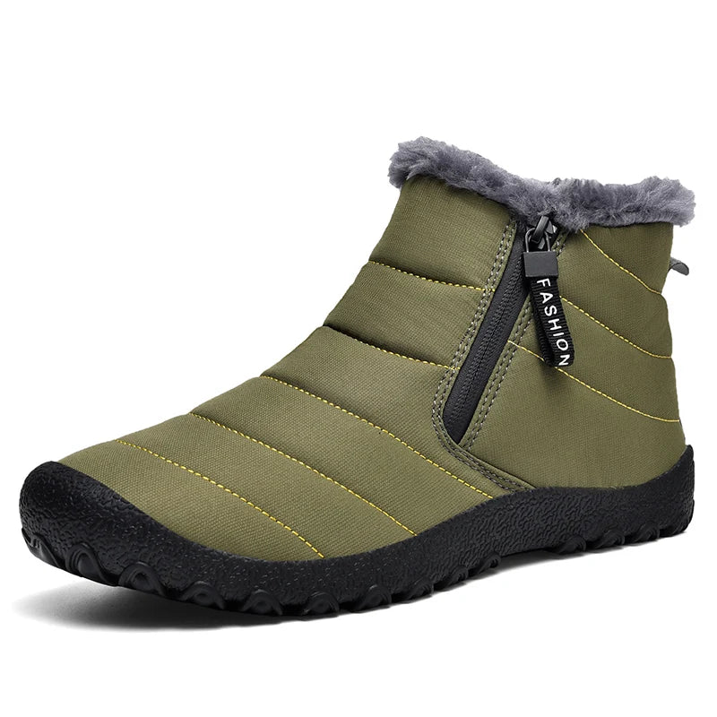 New High Quality Ladies Western Boots Slip-on Winter Warm Shoes Plush Outdoor -20 Women Fur Zip Boot Low Price Big Size 39-46