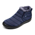 Men Winter Boots  Unisex Couples New Snow Boots Ankle Boots Solid Color Plush Inside Anti Skid Bottom Warm Waterproof Ski Shoes