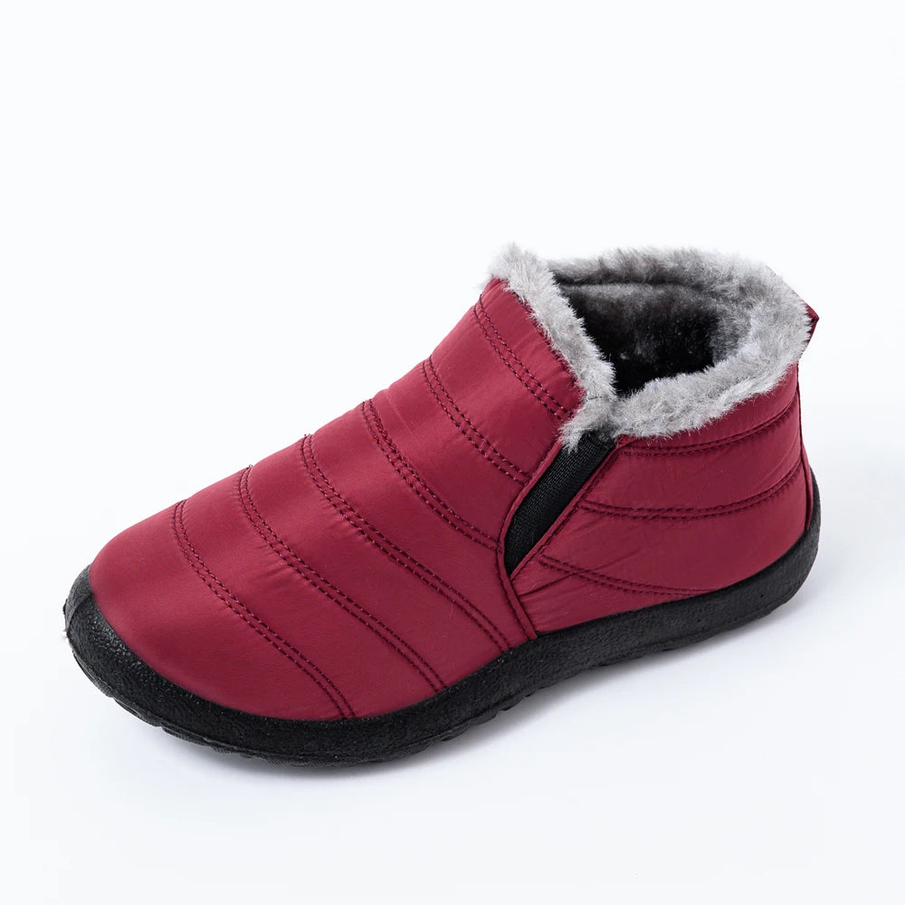 Winter Boots Women Waterproof Snow Women Shoes Flat Casual Winter Shoes Ankle Boots for Women plus Size Couple shoes Non-Slip