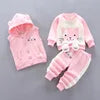 2026 Autumn New Baby Three-Piece Set of Girls' Sweet Clothing and Boys' Suit Featuring Cute Cartoon Pattern for Children