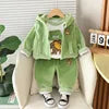 2026 Autumn New Baby Three-Piece Set of Girls' Sweet Clothing and Boys' Suit Featuring Cute Cartoon Pattern for Children