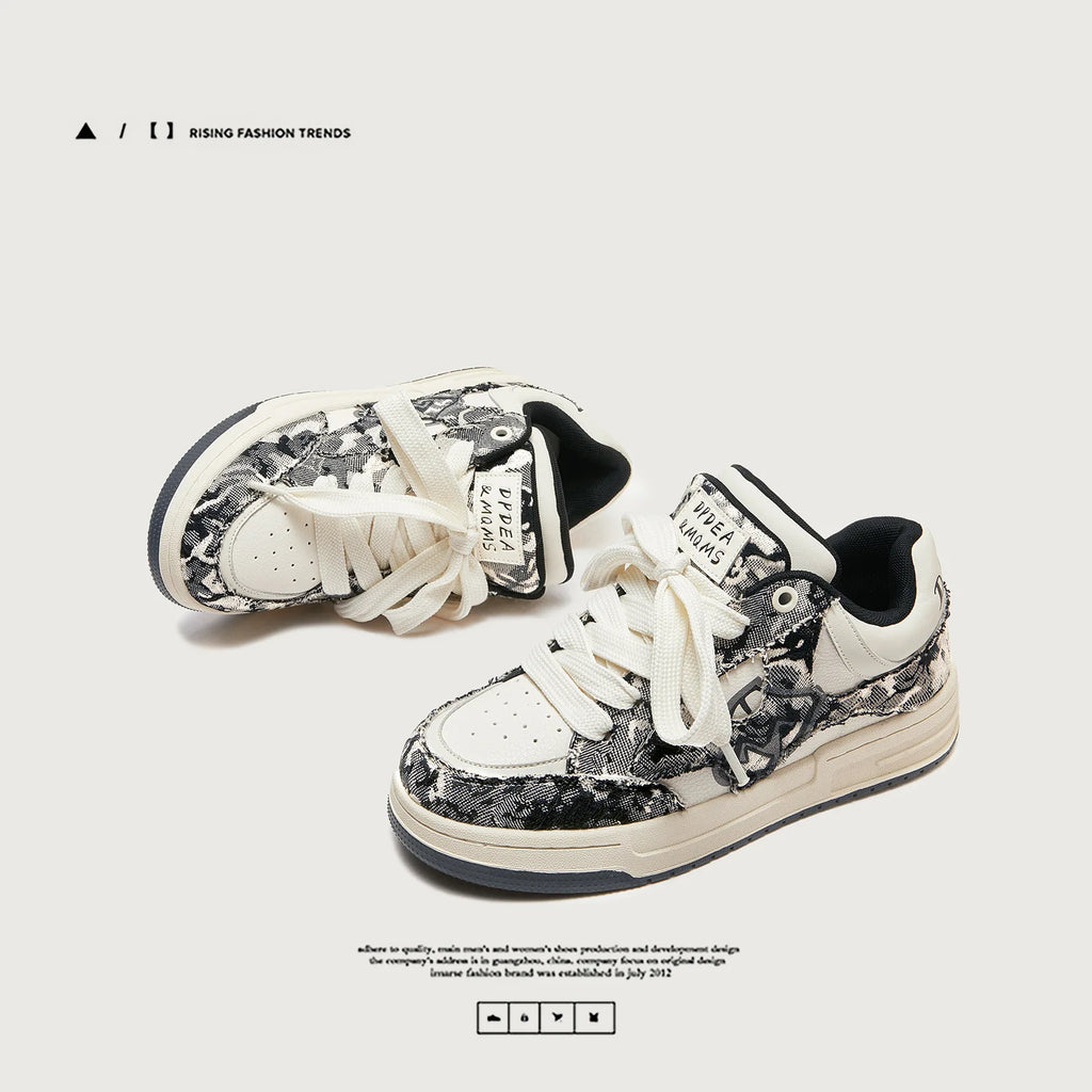 Men's Women's High Top Lace-Up Cushioned Anti-Slippery Comfort Lightweight Breathable Height-Increasing All-Purpose Outdoor