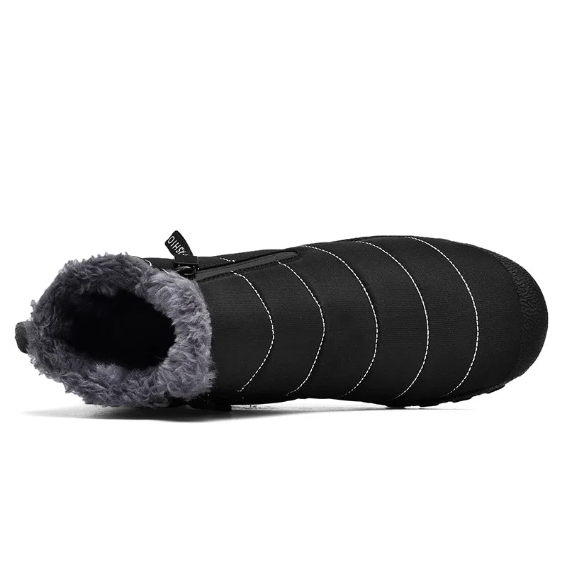 New High Quality Ladies Western Boots Slip-on Winter Warm Shoes Plush Outdoor -20 Women Fur Zip Boot Low Price Big Size 39-46