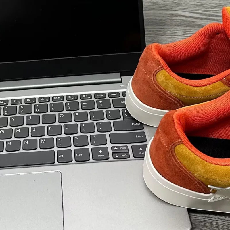 Fashion Retro Thick Sole Couple Shoes, 2026 Fall Niche Star Canvas Sneakers, All-match Trendy Student Daily Board Shoes