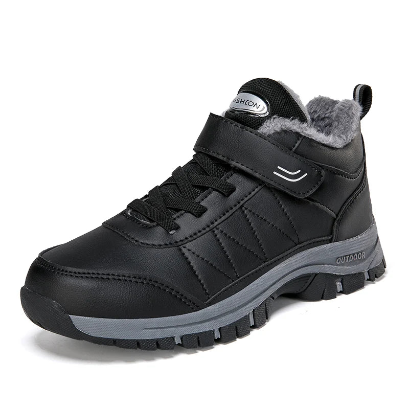 Women's Walk Winter Thickened Fleece Cotton Padded Warm Shoes Snow Shoes Sneakers Outdoor Cross Country Running Shoes Athletic