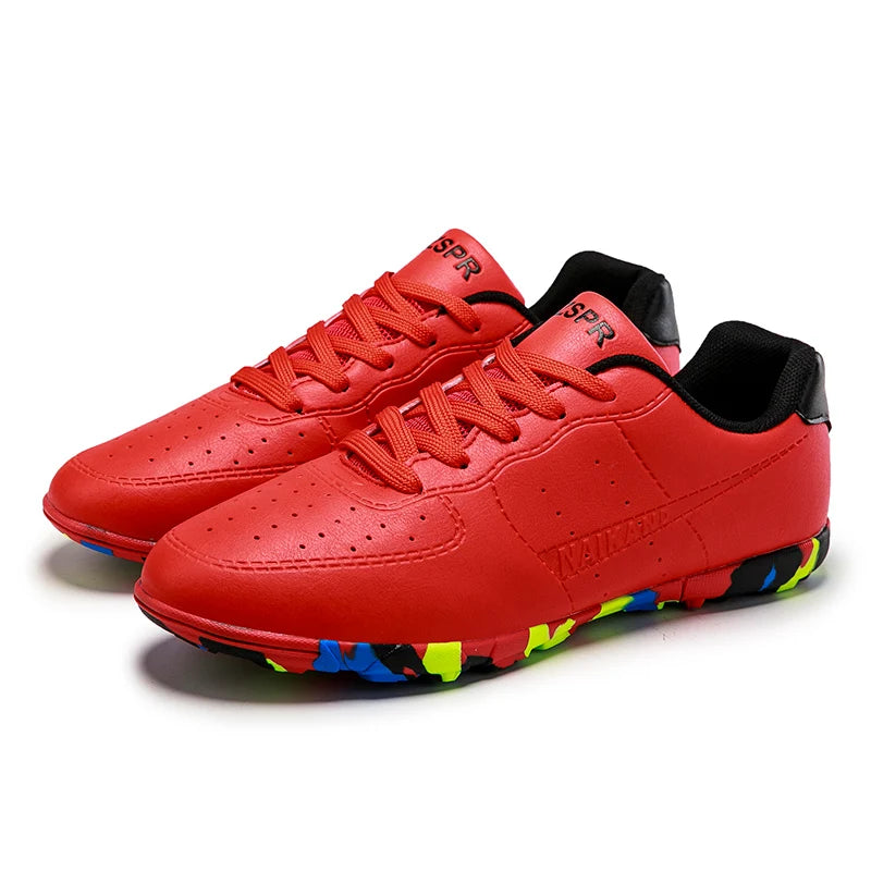New Custom Soccer Shoes Man Football Boots High Quality Wholesale Indoor Rubber Sole Soccer Futsal Shoes