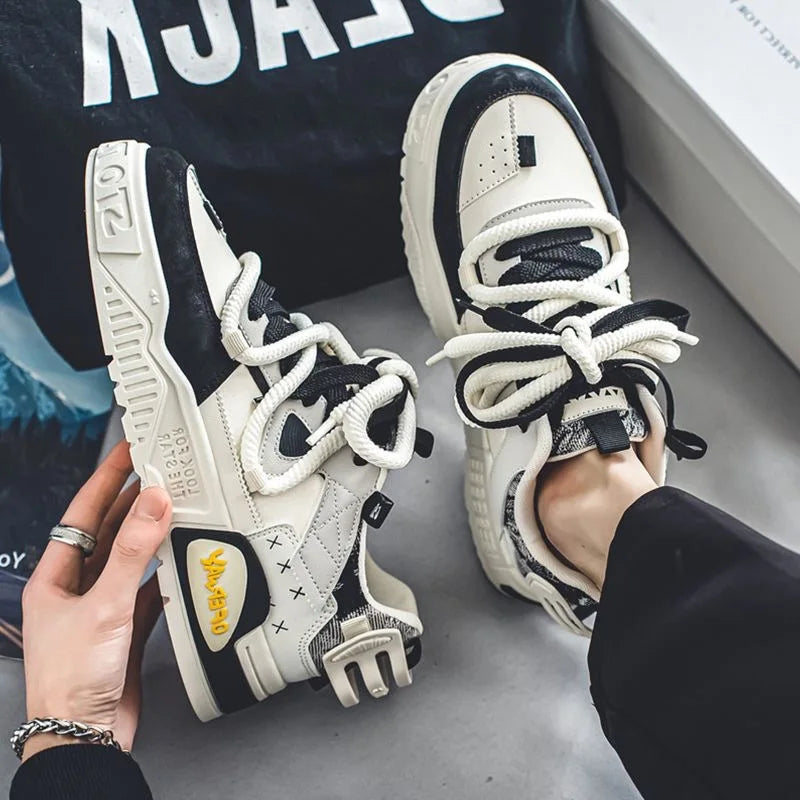 Mens shoes 2026 new winter breathable mesh casual white board , student niche original versatile sports trendy