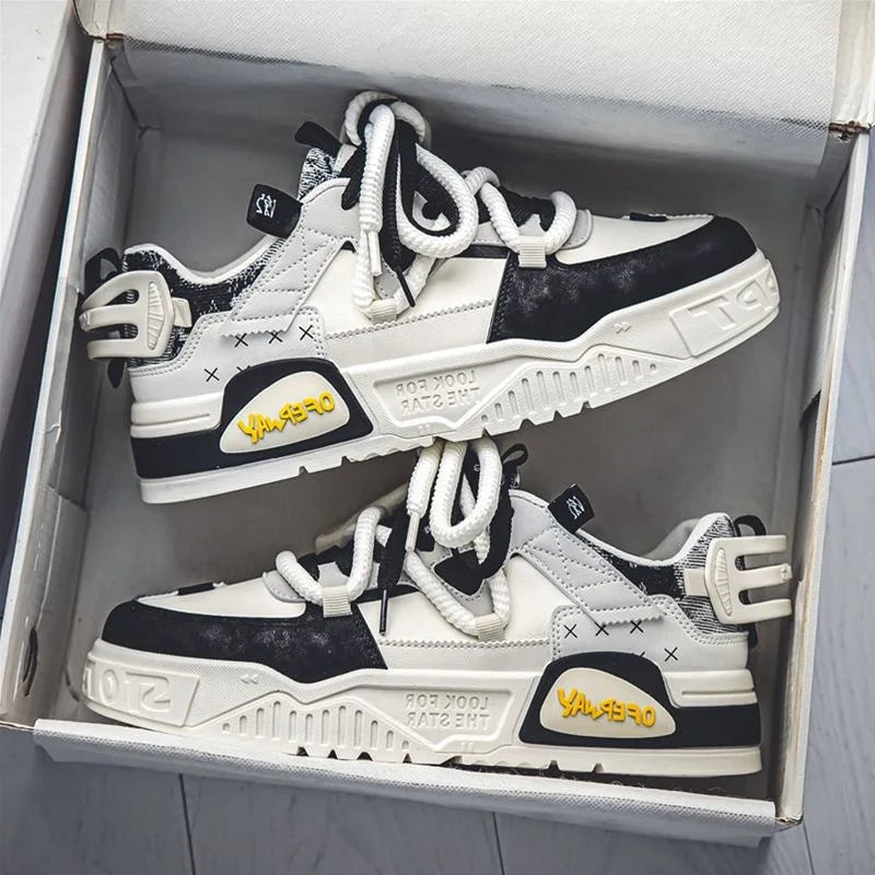 Mens shoes 2026 new winter breathable mesh casual white board , student niche original versatile sports trendy