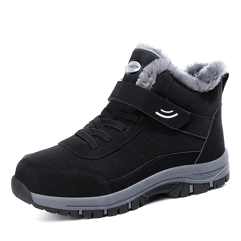 Walk Winter Thickened Fleece Cotton Padded Warm Shoes Snow Shoes Women's Men's Sneakers Track Trail Running Outdoor Unisex