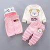 2026 Autumn New Baby Three-Piece Set of Girls' Sweet Clothing and Boys' Suit Featuring Cute Cartoon Pattern for Children