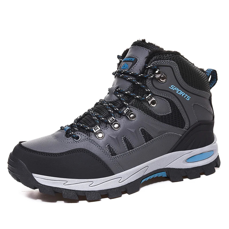 Mountaineering Boots Winter Thickened Fleece Cotton Padded Warm Shoes Winter Warm Men's Women's Hiking & Trekking Backpacking
