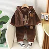 2026 Autumn New Baby Three-Piece Set of Girls' Sweet Clothing and Boys' Suit Featuring Cute Cartoon Pattern for Children