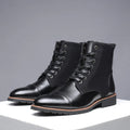 High Top Warm Shoes for Winter Big Size 47 48 Fashion Lace-up Quality Formal Boots for Men