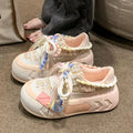 Basket Thick Sole Running Shoe Pink/Green Chunky Platform Fashion Trend 2026 Women Sneakers Casual Skate Shoes