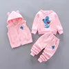 2026 Autumn New Baby Three-Piece Set of Girls' Sweet Clothing and Boys' Suit Featuring Cute Cartoon Pattern for Children