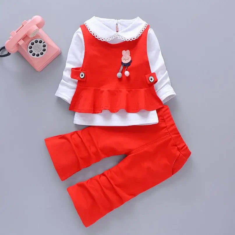 2026 New Baby Boys Girls Christmas Cartoon Winter Hooded Plush Warm Vest Coat+Sweatshirt+Pants 3Pcs Infant Children Sports Suit