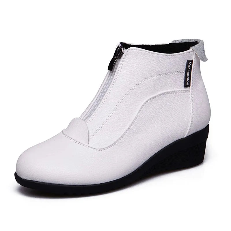 Winter Boots Women 2026 Women Snow Boots Wedge Heels Winter Shoes Women Warm Fur Casual Shoes  Zip Women's Shoes Botas Mujer