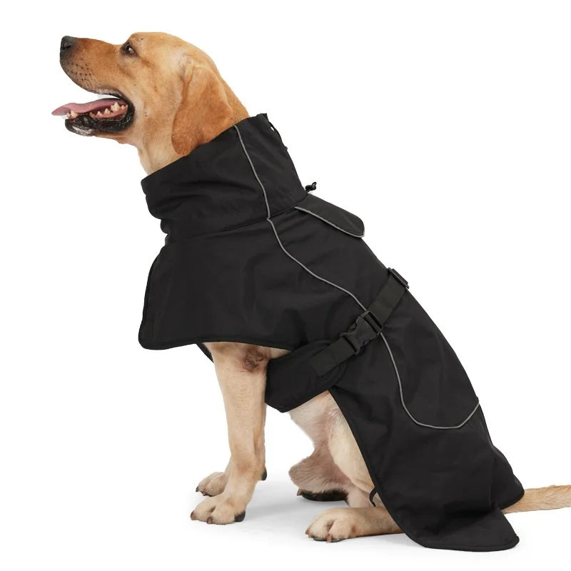 Large Dog Winter Clothes Warm Fleece big Dog Coat Jacket Waterproof Reflective Labrador German Shepherd Husky Dog Clothing