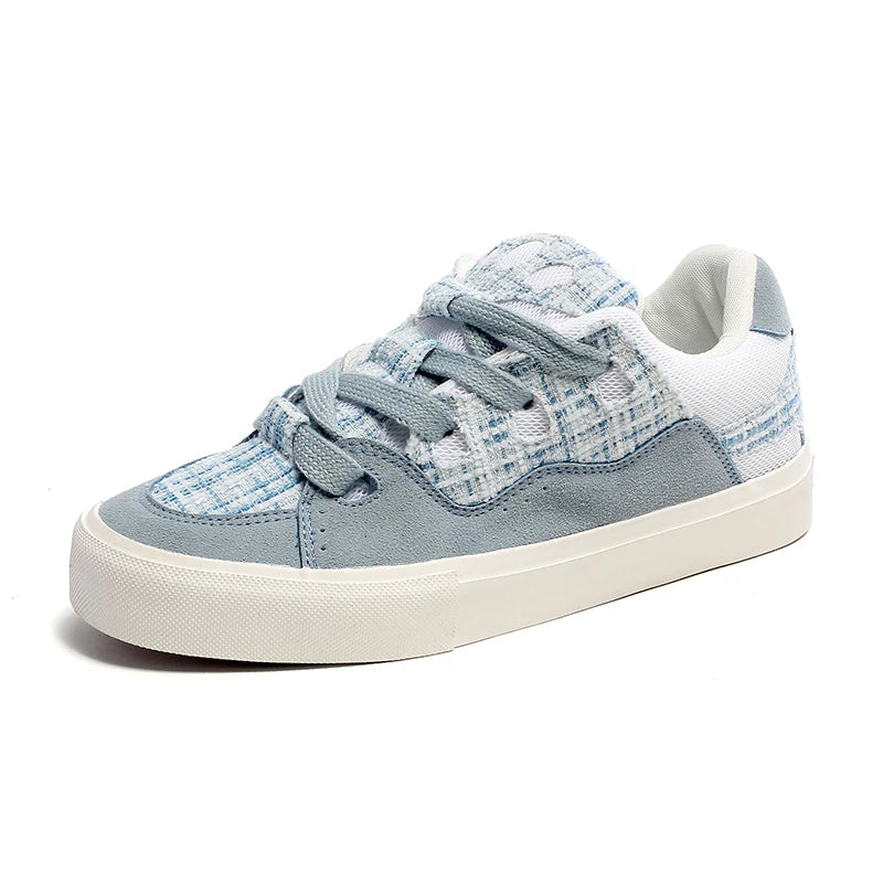 Greatshoes Lace up Custom Skateboard Sneakers,Low Top Sneakers Sports Shoes for Summer,Flat Sneakers Sports Running Shoes
