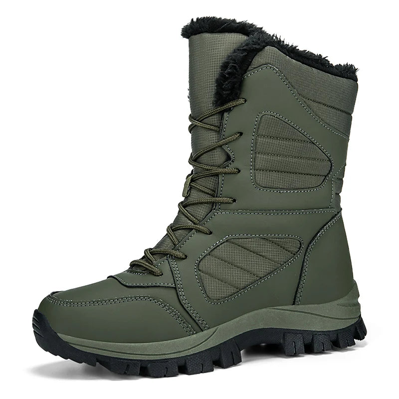 Women's Snow Boots Winter Thickened Fleece Cotton Padded Warm Shoes Hiking & Trekking Backpacking Shoes Trail Cross Country
