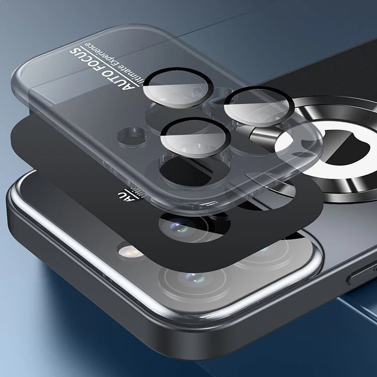 For iphone 16 Pro Magnetic Case Wireless Charging Coque Phone Cover Mobile Phone Grips
