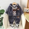 2026 Autumn New Baby Three-Piece Set of Girls' Sweet Clothing and Boys' Suit Featuring Cute Cartoon Pattern for Children
