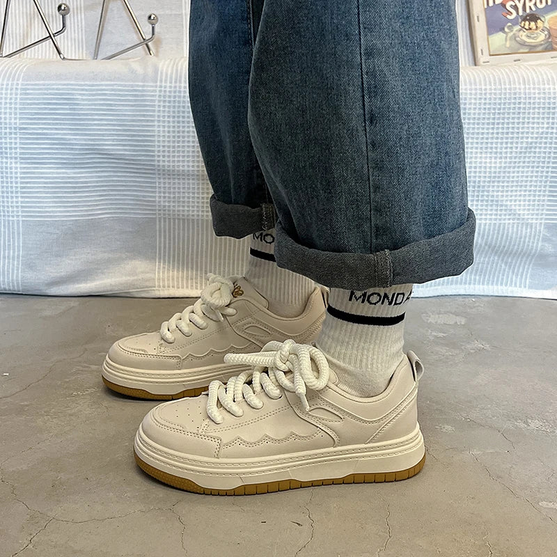 Small White Shoes, Board Shoes, Female Student Sports Single Shoes, Korean Casual and Versatile Low-top