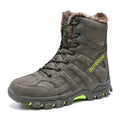 Men's Mountaineering Boots Winter Thickened Fleece Cotton Padded Warm Shoes Snow Boots Hiking & Trekking Backpacking Shoes