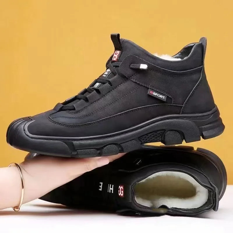 Custom Fashion Sneakers for Men Casual Walking Style Winter New Warm Shoes Men