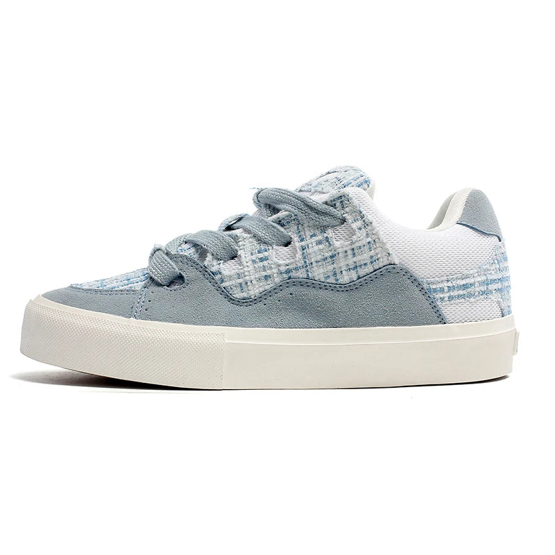 Greatshoes Lace up Custom Skateboard Sneakers,Low Top Sneakers Sports Shoes for Summer,Flat Sneakers Sports Running Shoes