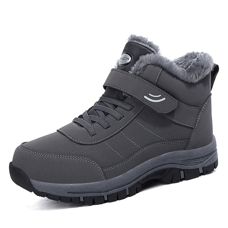 Walk Winter Thickened Fleece Cotton Padded Warm Shoes Snow Shoes Women's Men's Sneakers Track Trail Running Outdoor Unisex