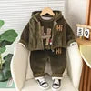 2026 Autumn New Baby Three-Piece Set of Girls' Sweet Clothing and Boys' Suit Featuring Cute Cartoon Pattern for Children
