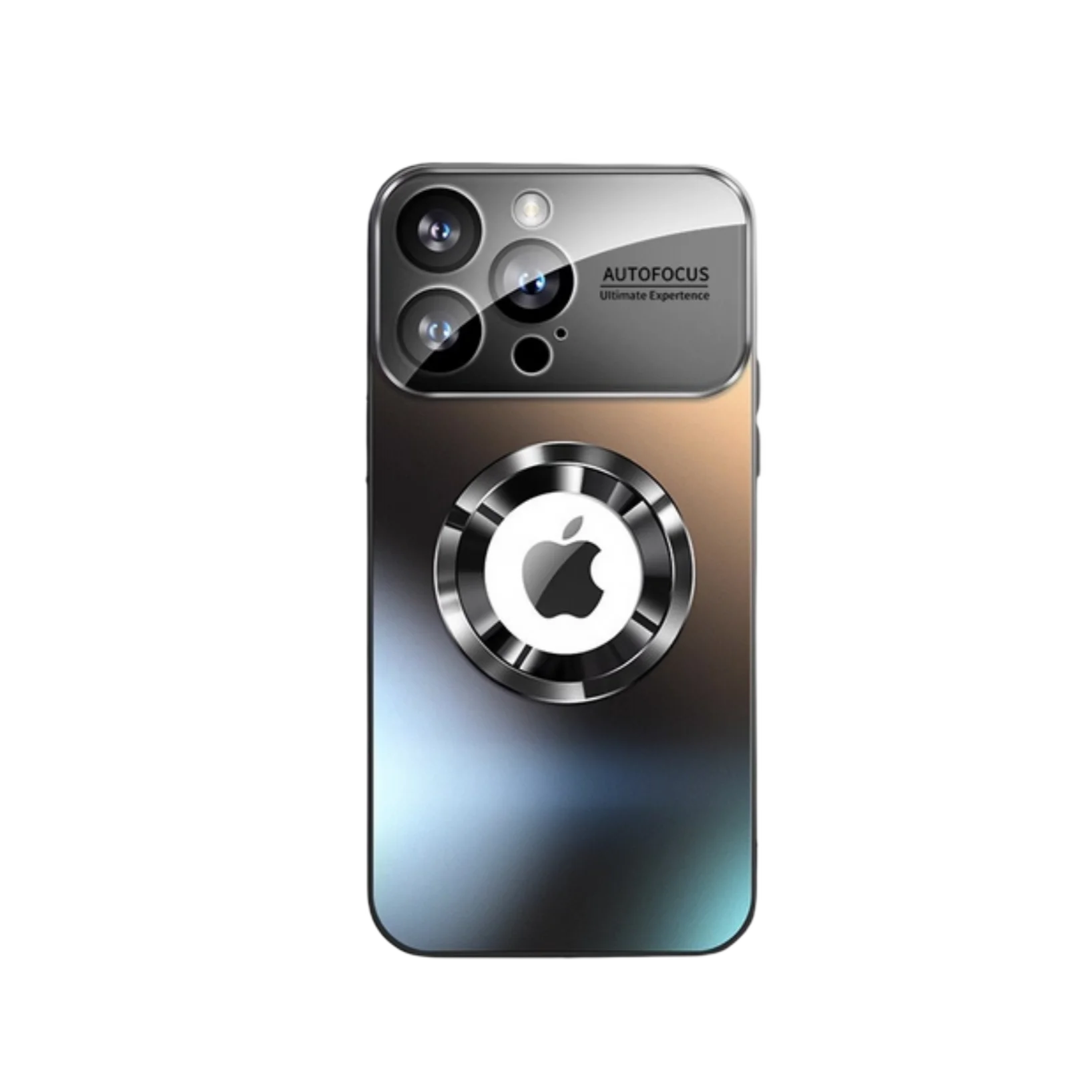 New Desert Gold Magnetic Case for iPhone 16 Pro Max/14/13/12 AG Frosted Glass Large Window Shockproof Wireless Charger Made PC