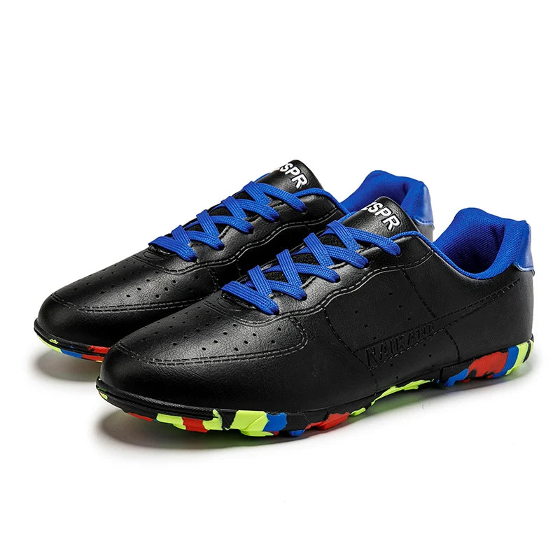 New Custom Soccer Shoes Man Football Boots High Quality Wholesale Indoor Rubber Sole Soccer Futsal Shoes