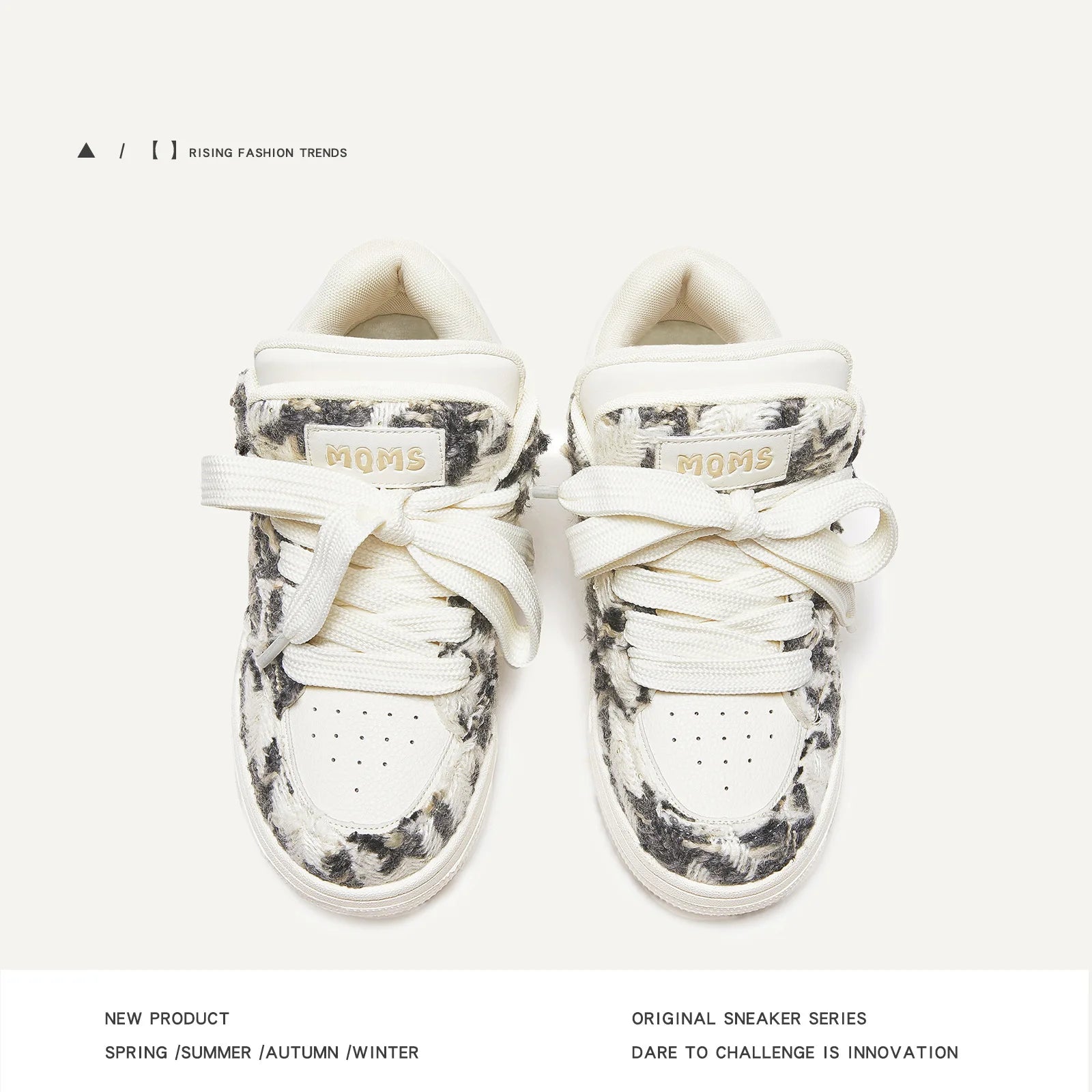 Destroyed Luxury Style Bread Shoes Low Top Heightening Wear Resistant Unisex Casual Sports Couple Board Shoes