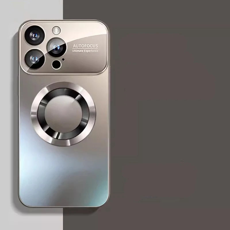 For iphone 16 Pro Magnetic Case Wireless Charging Coque Phone Cover Mobile Phone Grips