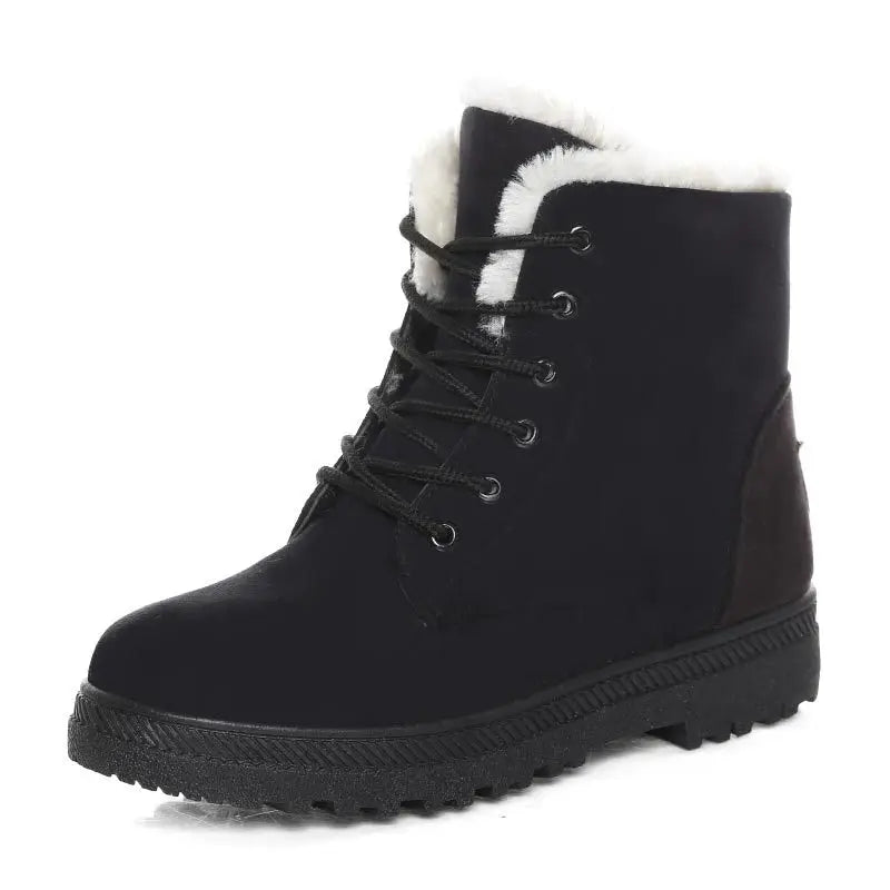 Hot Sale Winter Snow Boots Women's Warm Shoes Short Boots Flat Heels Women's Cotton Shoes