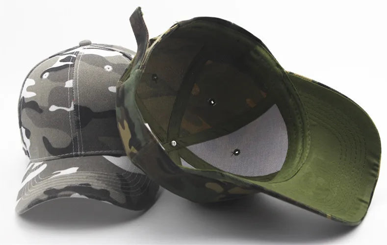 COKK Camouflage Baseball Cap Women's Men's Snapback Hip Hop Cap Camo Hats For Women Men Army Cap Female Gorras Bone Male Cheap