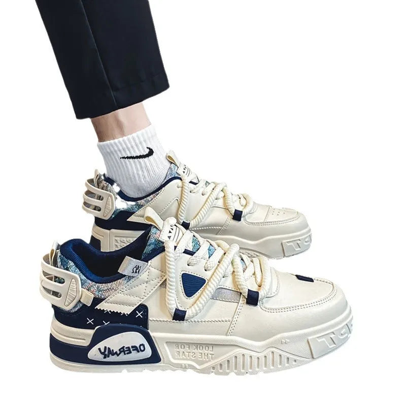 Mens shoes 2026 new winter breathable mesh casual white board , student niche original versatile sports trendy